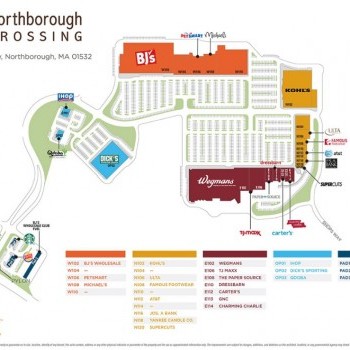 Plan of mall Northborough Crossing