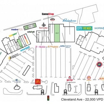 Plan of mall Northern Lights Shopping Center