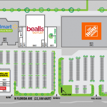 Plan of mall Northgate Shopping Center - Tampa