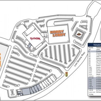 Plan of mall Northway Plaza