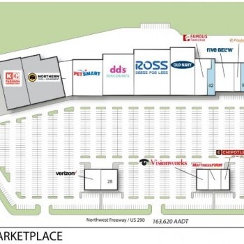 Plan of mall Northwest Marketplace