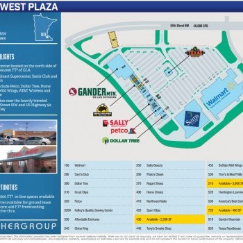 Plan of mall Northwest Plaza