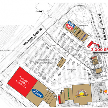Plan of mall Northwest Plaza Shopping Center