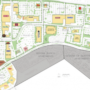 Plan of mall Northwoods Shopping Center