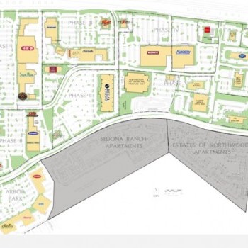 Plan of mall Northwoods Shopping Center