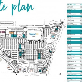 Plan of mall Novi Town Center