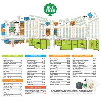 Plan of mall Nut Tree Plaza