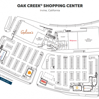 Plan of mall Oak Creek Shopping Center