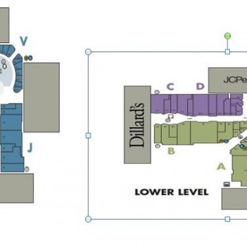 Plan of mall Oak View Mall