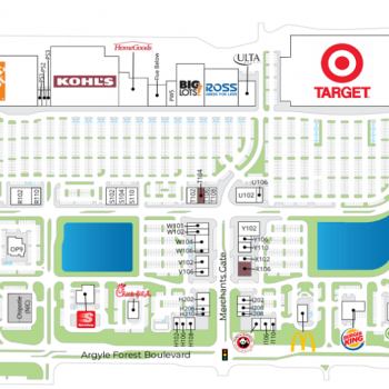 Plan of mall Oakleaf Town Center