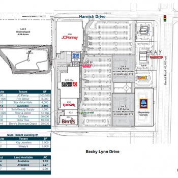 Plan of mall Oakridge Court