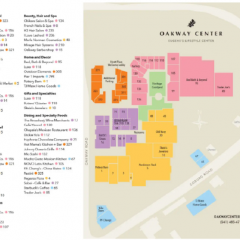 Plan of mall Oakway Center
