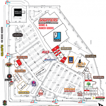 Plan of mall Ocotillo Plaza