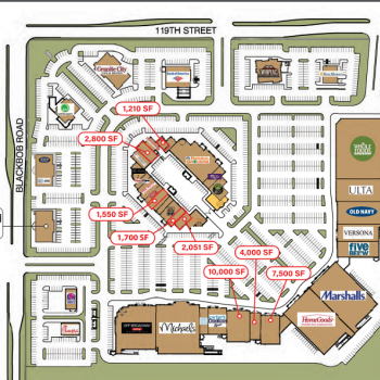 Plan of mall Olathe Pointe