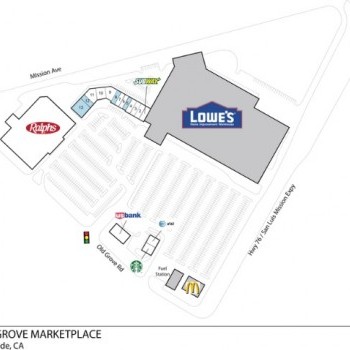 Plan of mall Old Grove Marketplace