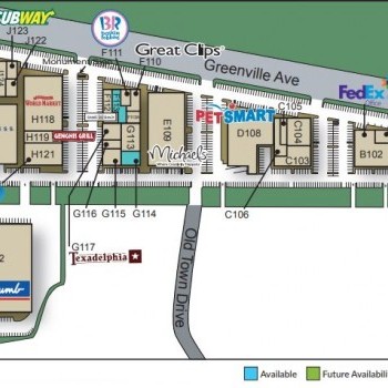 Plan of mall Old Town Shopping Center