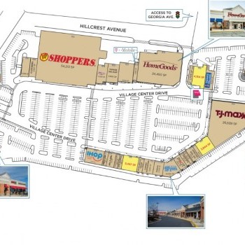Plan of mall Olney Village Center