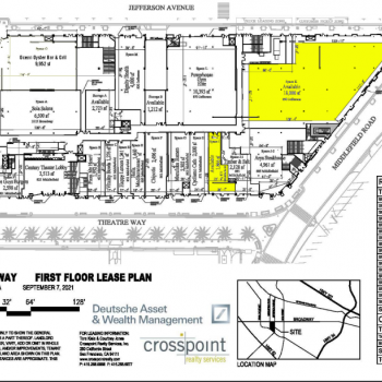 Plan of mall On Broadway
