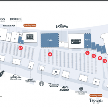 Plan of mall One Eleven La Quinta Center