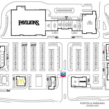 Plan of mall Orchard Hills Shopping Center