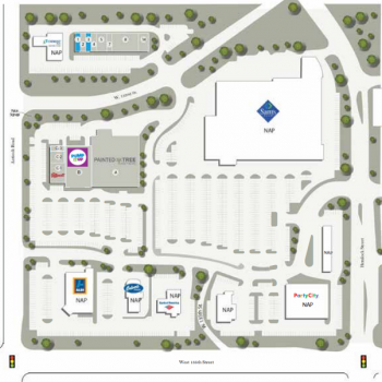 Plan of mall Overland Pointe Marketplace