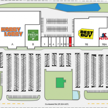 Plan of mall Overlook At Hamilton Place