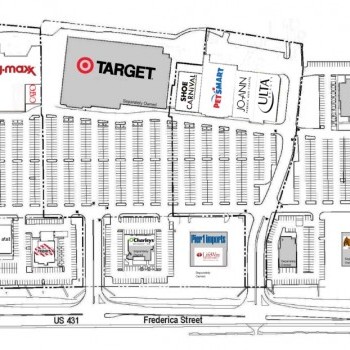 Plan of mall Owensboro Towne Center
