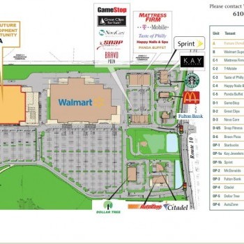 Plan of mall Oxford Commons