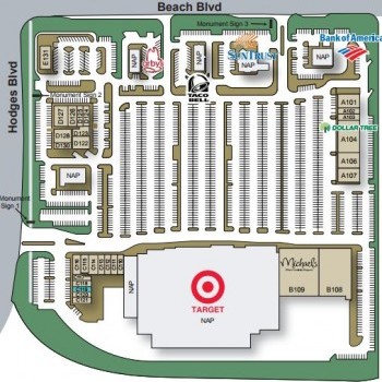 Plan of mall Pablo Creek Plaza