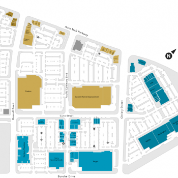Plan of mall Pacific Commons Shopping Center