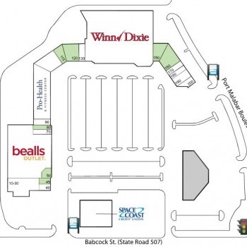 Plan of mall Palm Bay Center