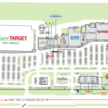 Plan of mall Palm Coast Landing at Town Center