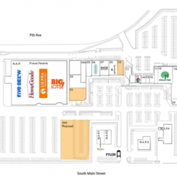 Plan of mall Paradise Pavilion