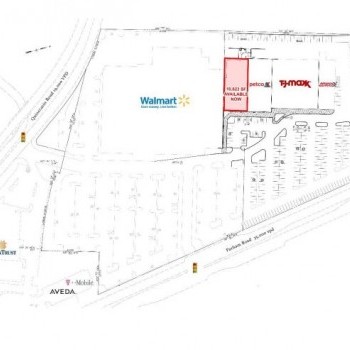 Plan of mall Parham Plaza