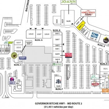 Plan of mall Park Plaza Shopping Center