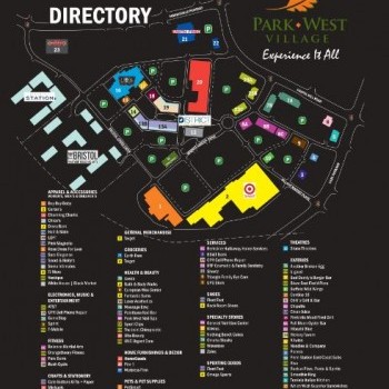 Plan of mall Park West Village