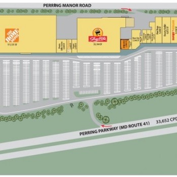 Plan of mall Parkway Crossing Shopping Center