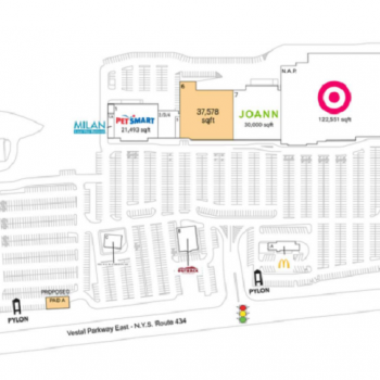 Plan of mall Parkway Plaza - Vestal
