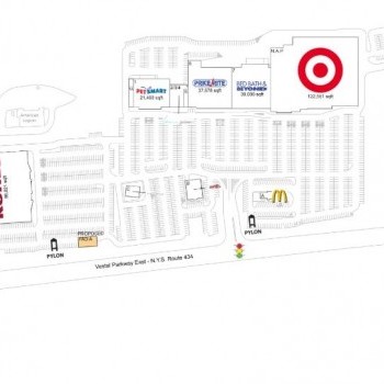 Plan of mall Parkway Plaza - Vestal