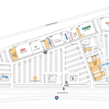 Plan of mall Parkway Plaza - Winston-Salem