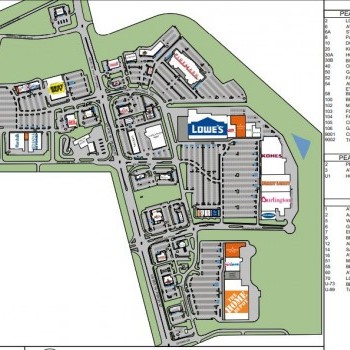 Plan of mall Peach Street Square