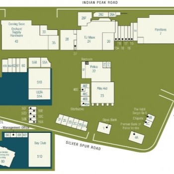 Plan of mall Peninsula Shopping Center