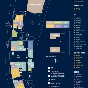Plan of mall Pentagon Row