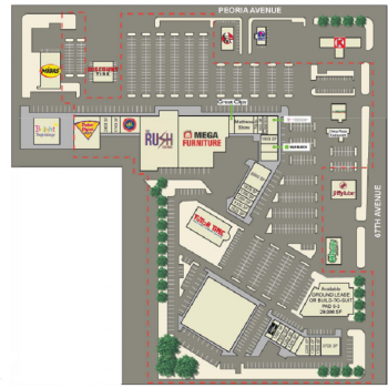 Plan of mall Peoria Station