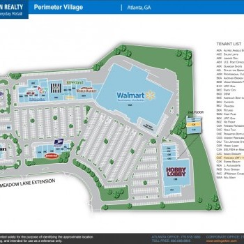 Plan of mall Perimeter Village