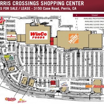 Plan of mall Perris Crossing
