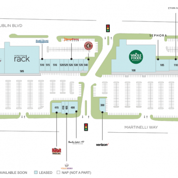 Plan of mall Persimmon Place