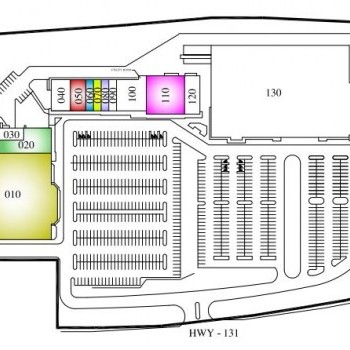 Plan of mall Petoskey Town Center