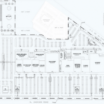 Plan of mall Pharr Town Center