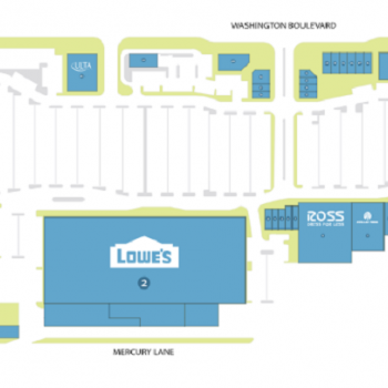 Plan of mall Pico Rivera Towne Center